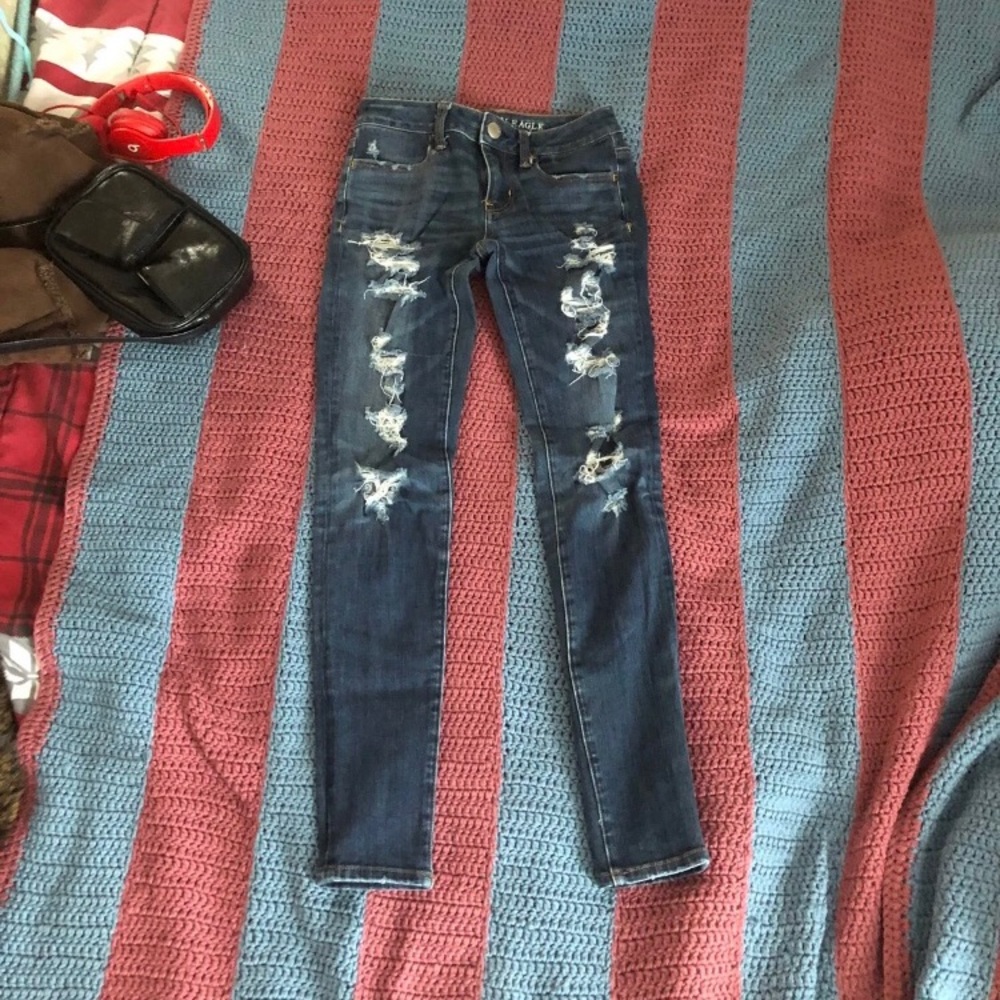 American Eagle Ripped Skinny Jeans